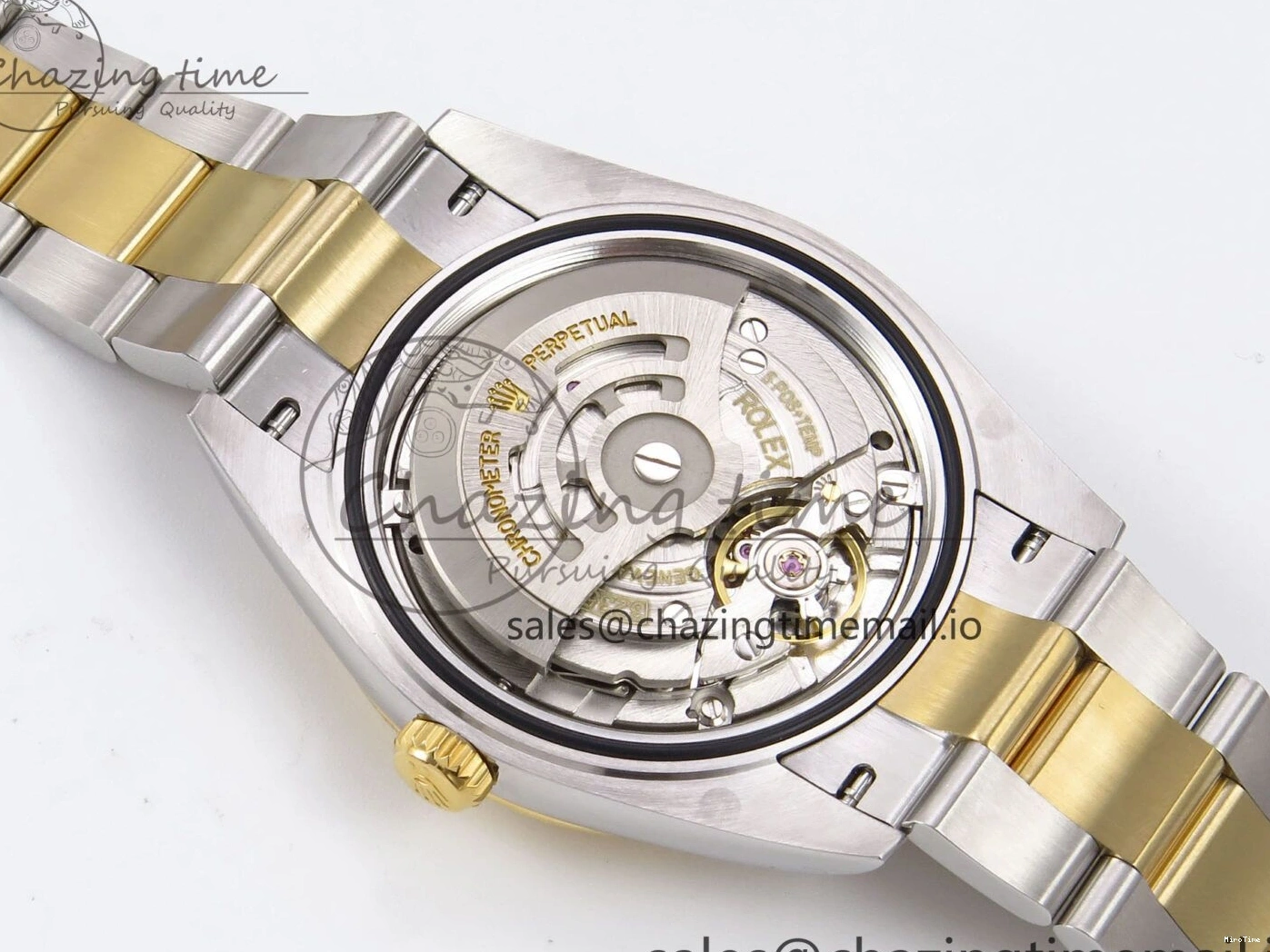 MiroTime 1229 DateJust 41 126333 EWEF Best Edition YG Diamonds Dial on SS YG Oyster Bracelet A Minimalist 973